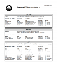 partner contacts